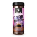 Bevzilla 200 Gram Black Roast (Dark Wish) Strong Coffee | Make 100 Cups | Dark Wish Rich & Dark Instant Coffee Powder | Bold & Intense| Premium Coffee | 100% Arabica Coffee| Espresso, Cappuccino, Latte| High Caffeine - Fast Shipping to USA & Canada