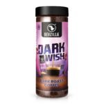 Bevzilla 200 Gram Black Roast (Dark Wish) Strong Coffee | Make 100 Cups | Dark Wish Rich & Dark Instant Coffee Powder | Bold & Intense| Premium Coffee | 100% Arabica Coffee| Espresso, Cappuccino, Latte| High Caffeine - Fast Shipping to USA & Canada
