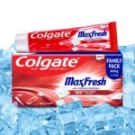 Colgate MaxFresh Toothpaste, Red Gel Tooth Paste with Menthol for Super Fresh Breath, 600g, 150g X 4 (Spicy Fresh) (Combo Pack Offer) - Fast Shipping to USA & Canada