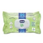 Chicco Soft Cleansing Baby Wipes, 72 pieces/pack (Pack of 2 ) Fliptop Pack | Wet Wipes Ideal for Nappy, Face and Hands | Dermatologically Tested, No Phenoxyethanol, No Parabens, No Alcohol, Soap-Free - Fast Shipping to USA & Canada