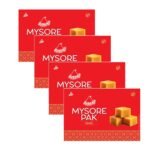 Bambino Ghee Mysore Pak Each 200 Gms X Pack of 4 (800Gms) - Fast Shipping to USA & Canada