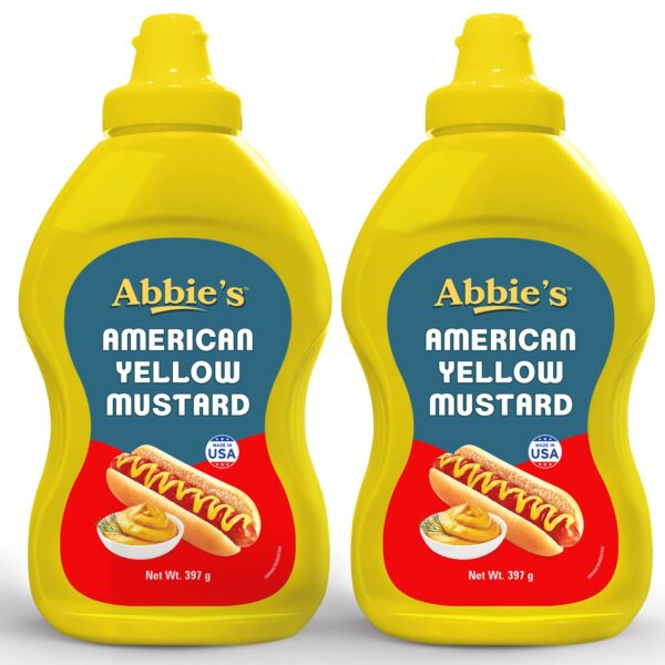 Abbie's Squeeze Yellow Mustard, 794 g (397 g X 2 units), Product of USA - Fast Shipping to USA & Canada
