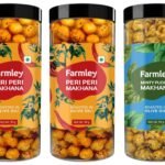 Farmley Peri Peri Roasted & Flavored Makhana Jar 180 g (Pack of 2, Each 90 g) & Farmley Roasted & Flavoured Minty Pudina Healthy Makhana Snacks 90 gm - Fast Shipping to USA & Canada