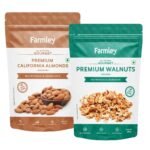 Farmley Dry Fruits Combo 450 grams I Almonds 250 g | Broken Walnut 200 g I Mixed Dry Fruits | Healthy Snacks - Fast Shipping to USA & Canada