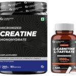 Carbamide Forte L-Carnitine L-Tartrate 1000mg |Pre Workout Supplement & Creatine Monohydrate Supplement for Lean Muscle - Unflavoured 250g - Fast Shipping to USA