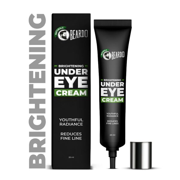 Beardo Brightening Under Eye Cream for Men | Dark Circle Remover for Men | Eyelift with Under Eye Mask | Eye Cream for Dark Circles Removal | Reduces Dark Circles, Wrinkles & Fine Lines | 20ml - Fast Shipping to USA & Canada