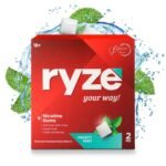 RYZE Nicotine Gum 2mg | Pack of 15 (135 gums) | Frosty Mint | Freedom from Smoking & Tobacco | Easy on Throat | WHO & FDA Approved | Sugar Free | Teeth Whitening