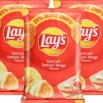 Lay's Potato Chips - Spanish Tomato Tango Flavour 52 g (Pack of 3) - Fast Shipping to USA & Canada