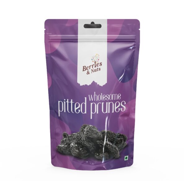 Berries And Nuts California Pitted Prunes 1kg | Antioxidant Rich Pitted Prune, Dried Plums - Fast Shipping to USA & Canada