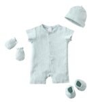 BABY FOREST Poshaak Baby Bodysuit set incl Cap, Mitten & Booties - Fast Shipping to USA & Canada