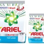 Ariel Matic Top Load Detergent Washing Powder - 1 Kg, Pack of 1 & Ariel Matic Top Load Detergent Washing Powder - 2 kg - Fast Shipping to USA & Canada