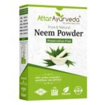 Attar Ayurveda Neem powder for Face, Skin and Hair (200 grams) | 100% Natural, No Preservative | Ideal for Face Pack, Hair Pack and Eating