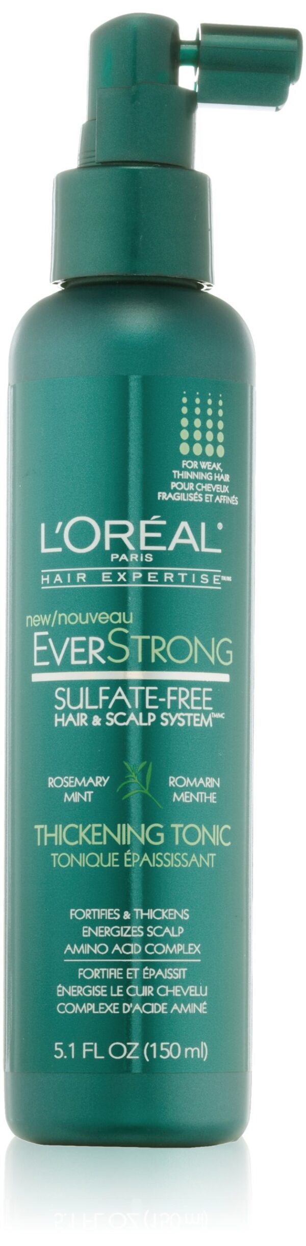 L'Oreal Paris EverStrong Hair Thickening Tonic 5.1 Fluid Ounce - Fast Shipping to USA & Canada