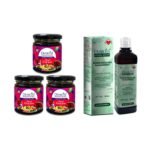 Diabliss Diabetic Friendly Mixed Fruit Jam 225g Each Pack of 3 and Hypertension Management Water 500ml - Low Glycemic Index GI Food Products