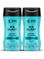 Beardo Ice Blast Body Wash for Men 200ml (Pack of 2) | Refreshing Menthol cooling | INSTANT ICY cool freshness body wash | Shower Gel for pricky summer heat - Fast Shipping to USA & Canada