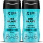 Beardo Ice Blast Body Wash for Men 200ml (Pack of 2) | Refreshing Menthol cooling | INSTANT ICY cool freshness body wash | Shower Gel for pricky summer heat - Fast Shipping to USA & Canada