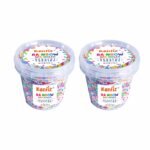 Konfiz Rainbow Vermicelli Sprinkles | Edible Colorful Dazzling Sprinklefetti | Ideal for Baking & Garnishing Cake, Cupcake, Brownies, Dessert, Pastry, Cookies | 100g | Pack of 2 - Fast Shipping to USA & Canada