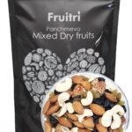 Fruitri Panchmeva Mixed Dry Fruits 1 Kg-, Healthy Trail Mix dry fruits combo pack contains Almond, Cashew, Dates, Green and Black Raisins, Superfood Nuts and dry fruits - Fast Shipping to USA & Canada