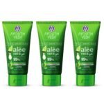 Ayouthveda Aloe Vera Gel 150 gm for Face, Body & Hair | Aloe Vera Skin/Hair Gel With Neem & Tulasi Vitamin Extracts | Calms Sunburn & Promotes Even Skin Tone (Pack Of 3; 150ml each) - Fast Shipping to USA & Canada