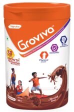 Groviva Child Nutrition Supplement Powder Jar - 400g (Chocolate) - Fast Shipping to USA & Canada