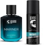 Beardo Mariner Captain Jack Body Spray Deo, 120ml & Perfume Edp, 50ml (Set Of 2) Long Lasting Smellm Deodorant For Men | Christmas gift for men | Gift for Men - Fast Shipping to USA & Canada