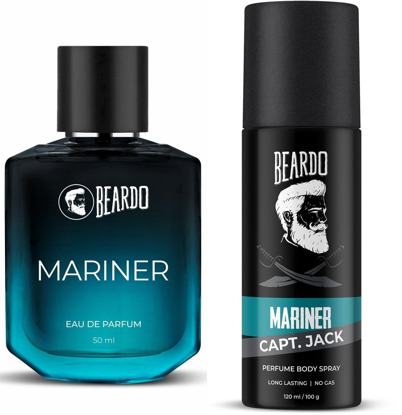 71shaTg3zAL-1.jpg Beardo Mariner Captain Jack Body Spray Deo, 120ml & Perfume Edp, 50ml (Set Of 2) Long Lasting Smellm Deodorant For Men | Christmas gift for men | Gift for Men - Fast Shipping to USA & Canada - Image 1