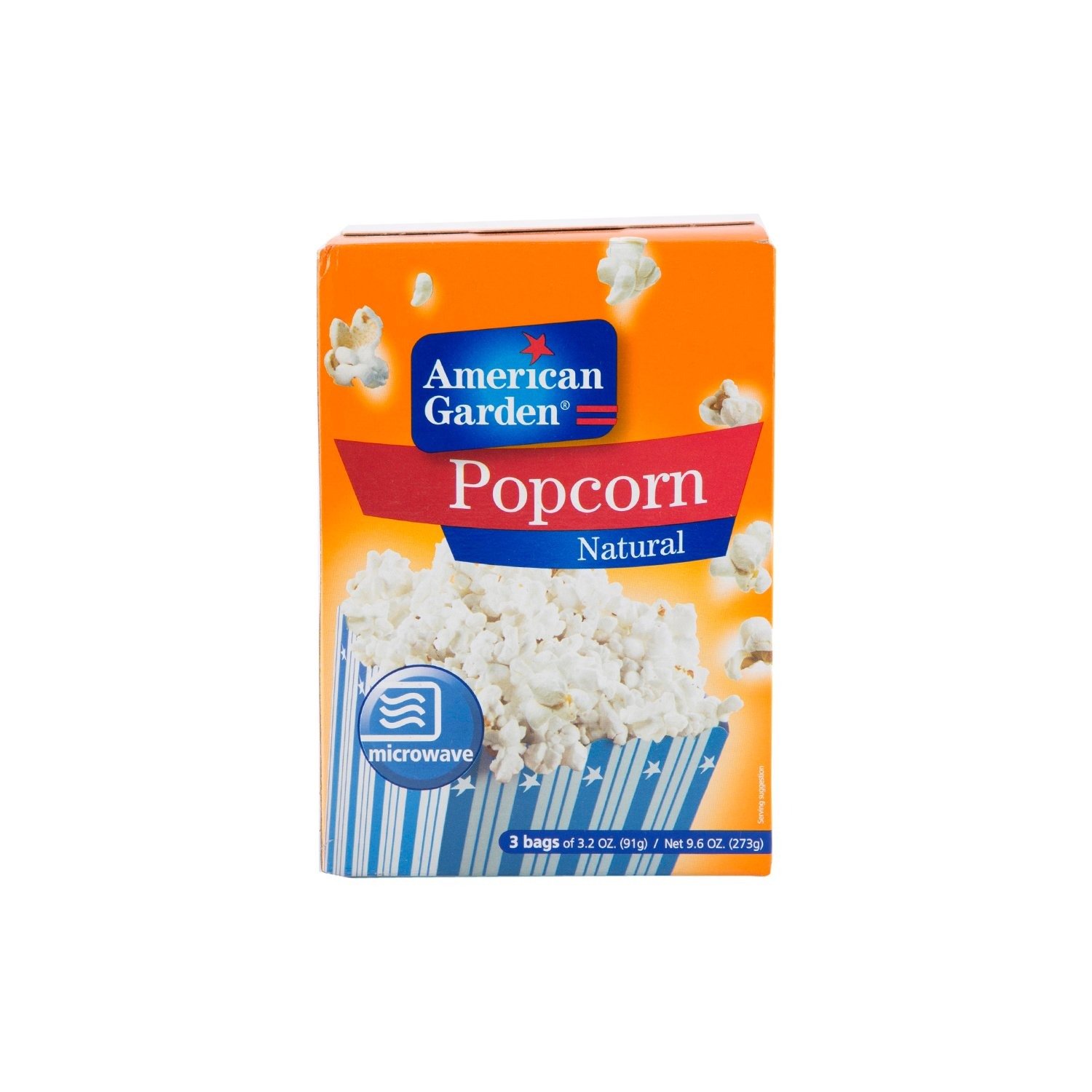 71sldMA3mL.jpg American Garden Popcorn - Natural, 3*91g Pack - Fast Shipping to USA & Canada - Image 1