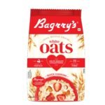 Bagrry's White Oats 1Kg | Breakfast Cereal, Instant Oats Breakfast, Natural Whole Grain| High Soluble Fibre | Protein Goodness | Non GMO | Oats - Fast Shipping to USA & Canada