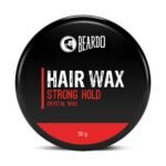 Beardo Stronghold Hair Wax For Men, 50 gm | Crystal Hair Wax with Aloe Vera & Castor Oil | Hair Wax Men | Hair Styling Wax for Glossy Finish & Shine | Strong Hold Hair Wax - Fast Shipping to USA & Canada