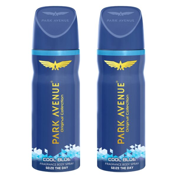 Park Avenue Men Original Collection | Deodorant Spray | Fresh Long-Lasting Aroma Cool Blue | 150Ml Each (Pack Of 2) - Fast Shipping to USA & Canada