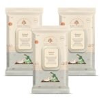 Baby Forest Mulmul Baby Wipes | Ultra-Soft Baby Wet Wipes | Water Based Wipes | Chemical Free & Organic Baby Wipes | 3x Thicker & Softer Wipes | 72 Wipes | Pack of 3 - Fast Shipping to USA & Canada