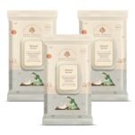 Baby Forest Mulmul Baby Wipes | Ultra-Soft Baby Wet Wipes | Water Based Wipes | Chemical Free & Organic Baby Wipes | 3x Thicker & Softer Wipes | 72 Wipes | Pack of 3 - Fast Shipping to USA & Canada
