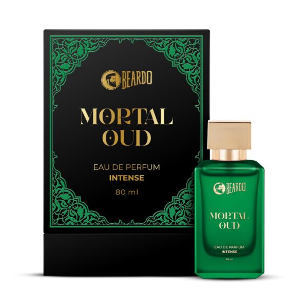Beardo Mortal Oud Perfume for men 80ml | Oriental, Earthy scent with Honey, Citrus, Patchouli & Sandalwood notes | Long Lasting Premium Mens Perfume | All Season Eau de parfum for Men | Valentines gift for men | Gift for Men - Fast Shipping to USA & Canada