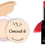 MILA Beaute Pro Matte Lipstick | Creamy Matte Lipstick | Shade - Rekha, 4.2g Conceal It Pot Concealer For Face Makeup | Shade - (Light Ivory, 4g) - Fast Shipping to USA & Canada