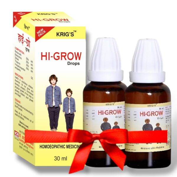 KRIG'S Hi Grow Drops Homeopathic 30ml - Set of 2 Bottle - Fast Shipping to USA
