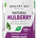 HealthyHey Nutrition Natural Mulberry leaf extract,60 vegetable capsules - Fast Shipping to USA