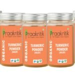 Praakritik Organic Haldi Powder | Pack of 5 | 500 Grams Total | Orignal Organic Turmeric Powder | Healthy, 100% Organic, 100% Natural, 100% Vegetarian - Fast Shipping to USA & Canada