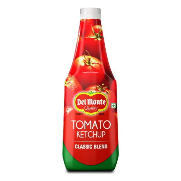 Del Monte Tomato Ketchup - Classic Blend, 1kg | No MSG |100% vegan | Top Quality |Made by Chef Loved by all