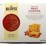 Cafe Niloufer Premium Fruit Biscuits 400 g | Tutti-frutti and Cashews | Hyderabad's choice - Fast Shipping to USA & Canada