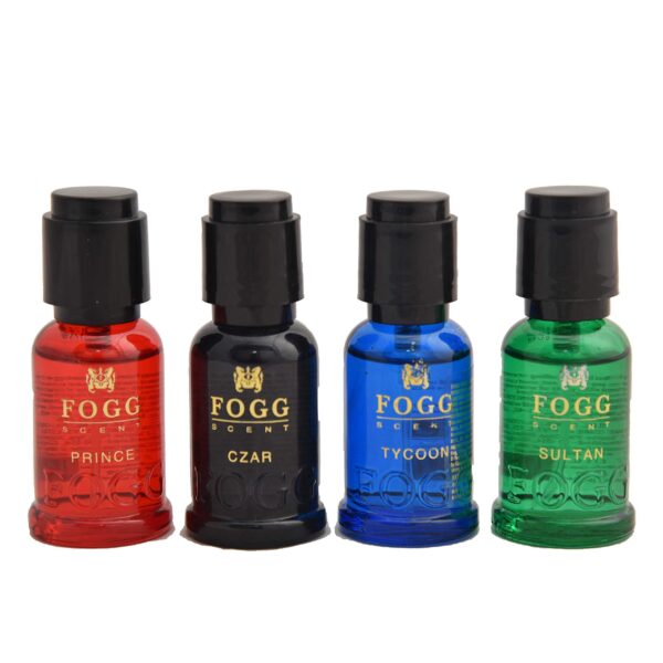 FOGG Unisex Liquid Musk Scent Gift Pack (Mini) (Prince,Czar,Tycoon,Sultan),15 Ml - Fast Shipping to USA & Canada
