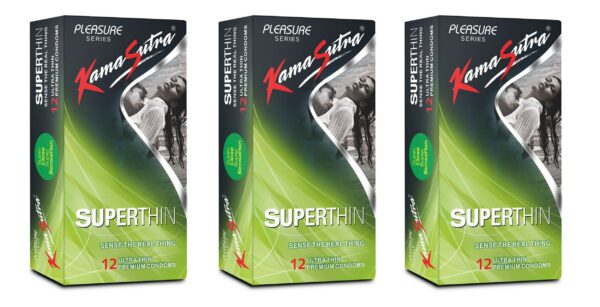 KamaSutra Super Thin Condoms - 12 Count (Buy 2 Get 1 Free) - Fast Shipping to USA