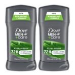 Dove Care Antiperspirant Deodorant Stick for Men, Extra Fresh 2.7 oz, Twin Pack by Dove - Fast Shipping to USA & Canada