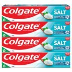 Colgate Active Salt Toothpaste, Daily Germ Protection, Combo Pack of 800g (Buy 3 Get 1 Free) with Salt and Mint, Healthy Gums & Teeth, Tooth paste that Fights Germs & Provides Fresh Breath - Fast Shipping to USA & Canada