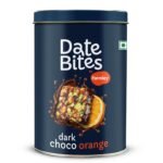 Farmley Dark Choco Orange Date Bites 200g I Dates Barfi Made with Dates, Cocoa Powder, Pista, Cashews, Almonds, Honey, Orange and Pure Ghee I Chocolate Flavoured Healthy Delicious Indian Sweets, No Added Sugar - Fast Shipping to USA & Canada