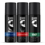 Beardo Perfume Deo Spray - GODFATHER, LEGACY & DARK SIDE Deodorant for Men (150ml x 3) | Spicy, Woody, Fresh Notes Body Spray | Long Lasting Deo for Men | Christmas gift for men | Gift For Friends | Gift for Men - Fast Shipping to USA & Canada