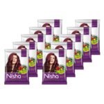 Nisha Natural Henna Powder For Hair Color, Burgundy Red Hair, Herbal Conditioning Hair Dye for Silky & Shiny Soft Hair Colour for Men & Women - Fast Shipping to USA & Canada