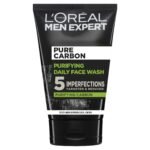 L'Oreal Paris PROFESSIONAL PARIS Men Expert, Pure Charcoal Purifying Daily Face Wash for Men - 100ml - Fast Shipping to USA & Canada