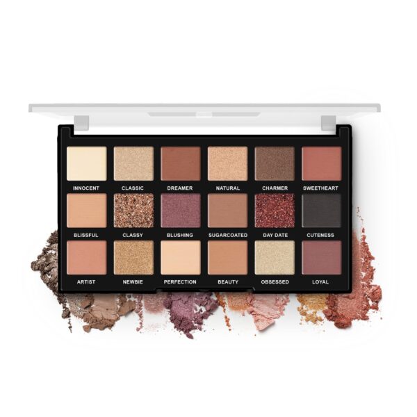 Hilary Rhoda Play n Blend Eyeshadow Palette | Matte & Shimmer Finish | Super-fine Particles | 18 Trendy Colours | Available in 2 Variants | Blends Easily - 20g (Day Dreamer - Shade 01) - Fast Shipping to USA & Canada