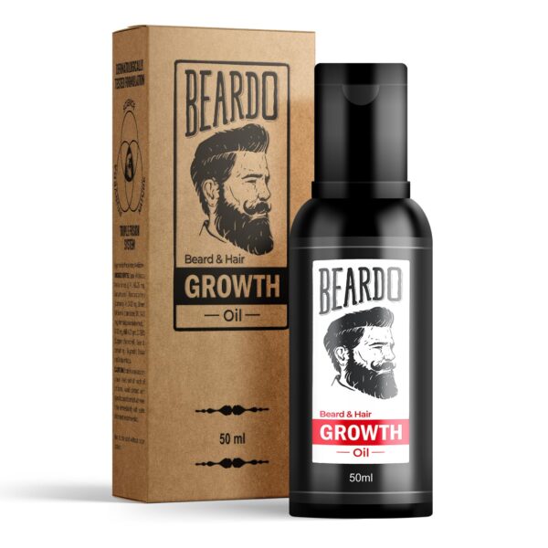 Beardo Beard and Hair Growth Oil - 50 ml for faster beard growth and thicker looking beard | Natural Actives Only | No Harmful Chemicals - Fast Shipping to USA & Canada