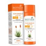 Biotique Sun Shield Aloe vera 30+ SPF UVB Sunscreen Ultra Protectective Lotion For Normal to Oily Skin 120ml - Fast Shipping to USA & Canada